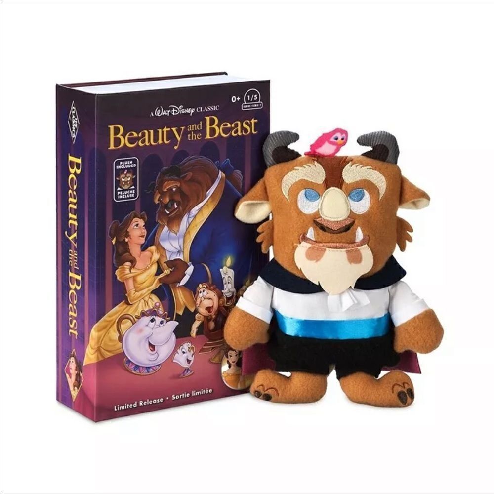 Disney Store Beast VHS Small Soft Toy, Beauty and the Beast collectible